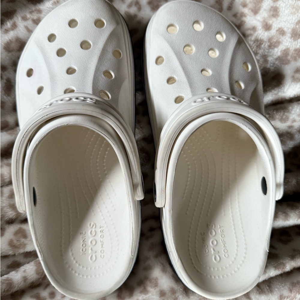 CROCS Kids Comfort Clogs - White